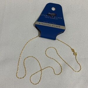 20" BELK Silverworks 24kt Gold Over Sterling Silver Sophisticated Chain Necklace